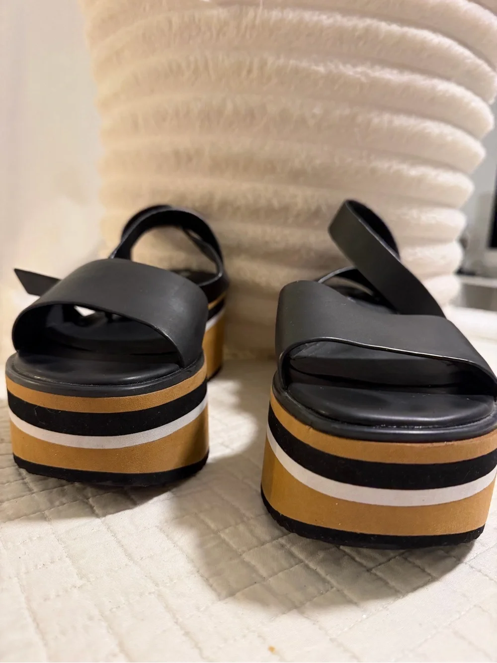 Alias Mae Oasis Sandwich Black Leather Sandals with Ankle Strap